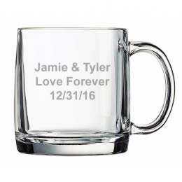 Personalized Nordic Glass Coffee & Tea Mug - 13oz