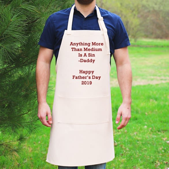 Write Your Own Message Personalized Apron | Personalized Apron for Baker | Custom Apron for Grill Master