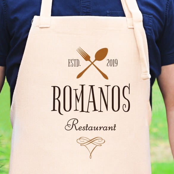 Custom Name Kitchen Apron, Lettering Chef Apron, Customisable Cooking Apron  for Men or for Women, Personalized Kitchen Gifts for Chef Cook 