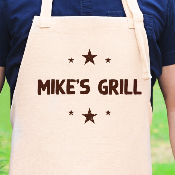 Star of the Grill Customized Apron | Customized Grill Apron | Custom Gift for Him