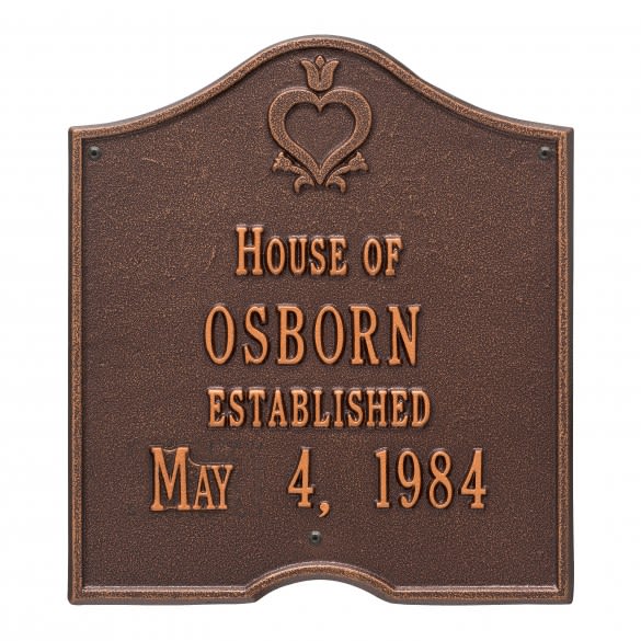 Established Personalized House Plaque