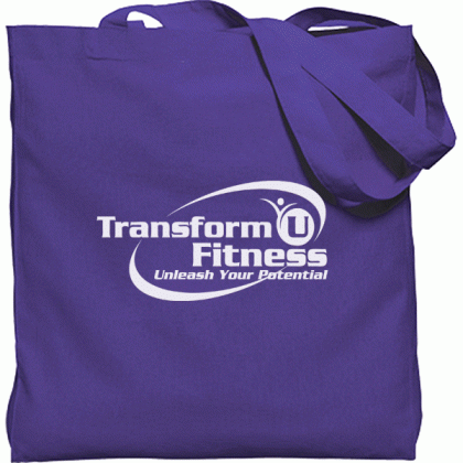 Gusseted Colorful Economical Cotton Tote Bag- Purple