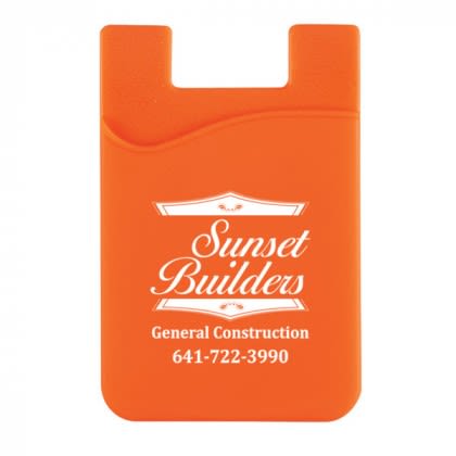 Silicone Card Sleeve- Orange 