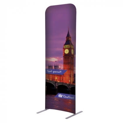 Straight 2 x 6 Tension Fabric Display | Custom Straight Booth Displays | Wholesale Tension Fabric Display Banners