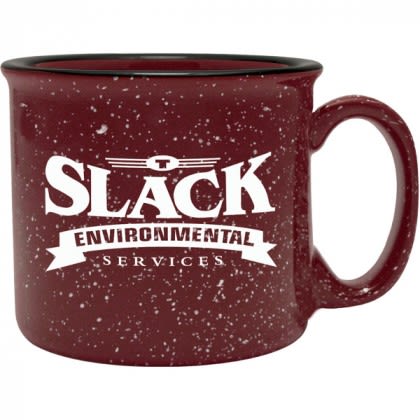 Promotional Brand Logo 14 oz Camper Mug - Burgundy
