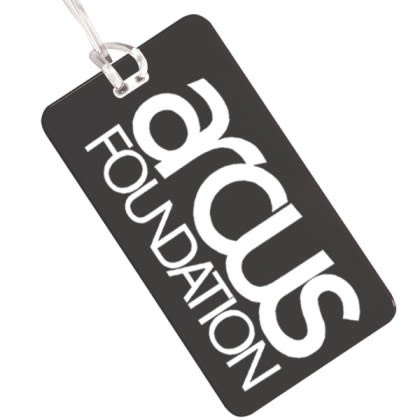 Promotional Printed Luggage Tags with Custom Imprint for your Business - Black