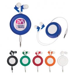 Retractable Earbuds-Matching Spool Case