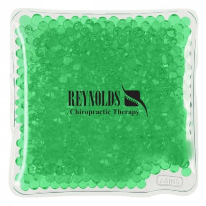 Square Gel Bead Hot-Cold Pack - Green