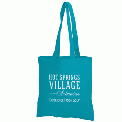 Lightweight Colorful Economical Cotton Tote Bag- Teal