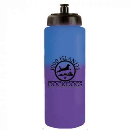 Custom Mood Sports Bottle with Pull Cap purple