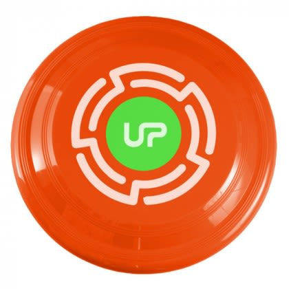 Eco-Friendly Promotional Flying Disc Toy with Company Logo - Bright Orange