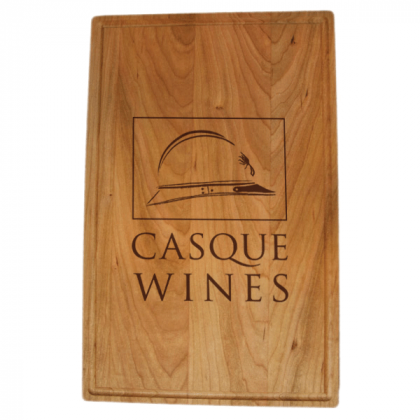 Deluxe Cherry Cutting Board Custom Engraved - Vertical