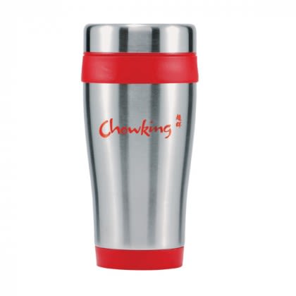 Saint Stainless 16 oz Tumbler with Colorful Bands