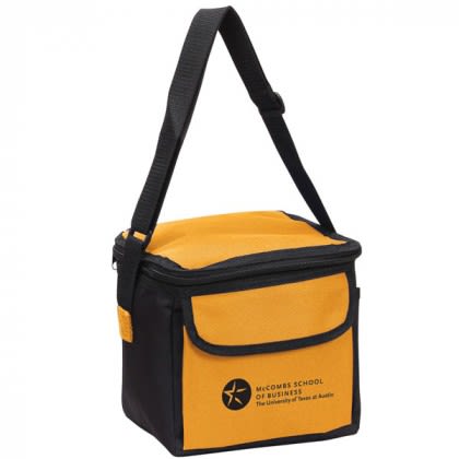 Polyester 6-Pack Cooler | Promotional Lunch Cooler Bags - Orange