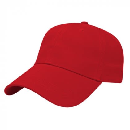 Custom Embroidered Unstructured Low Profile Cap - Red