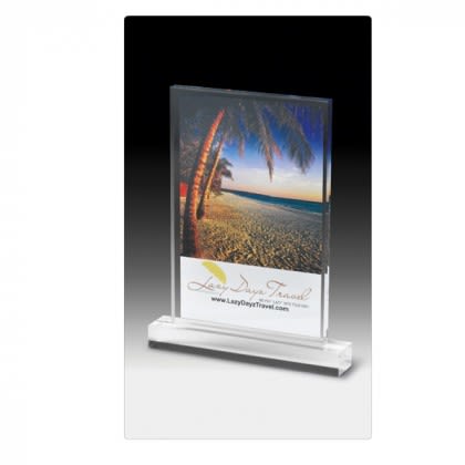 6 Inch Rectangular Acrylic Photo Award | Custom Logo Awards