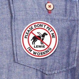 Service Dog Personalized Alert Button | Set Of Service Dog Medical Alert Pins