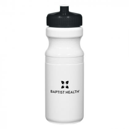 Poly-Clear Fitness 24 oz Bottle Promotional - White/Translucent Black