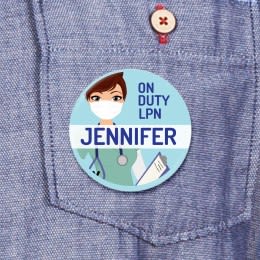 Nurse On Duty Medical Button | Custom Set Of Nurse Pins For Scrubs