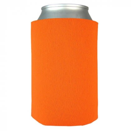 Best Custom Coolie Open Cell Foam| Promotional Koozies - Orange