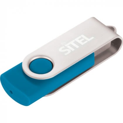 Rotate Flash Drive-8 GB - Aqua