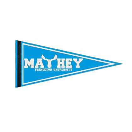 18 Inch color felt promotional flag pennant - USA made school pennants - light blue