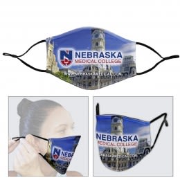 Full Color Adjustable Loop Cotton/Poly 3 Layer Mask