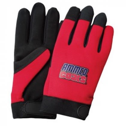 Red & Black Mechanic Gloves | Promotional Mechanic Gloves with Logo