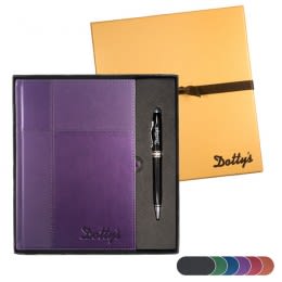 Gift Boxed Duo-Texture Journal with Stylus Pen