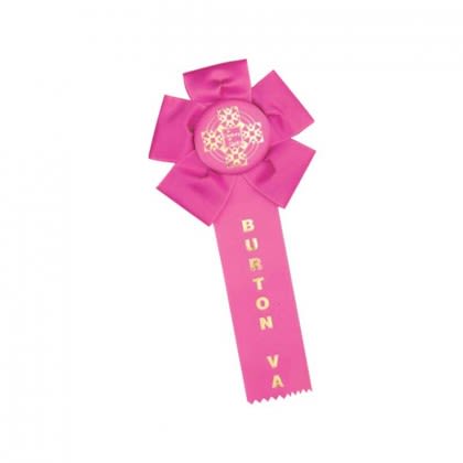 Custom Rosette - 84 Promotional Custom Imprinted With Logo