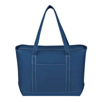 Royal Blue Large Cotton Canvas Yacht Tote | Wholesale Boat Bags | Bulk Canvas Tote Bags | Personalized Beach Totes