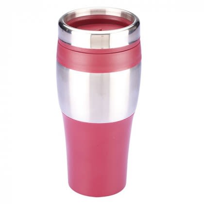 16 oz. Silver Streak Tumbler -Burgundy