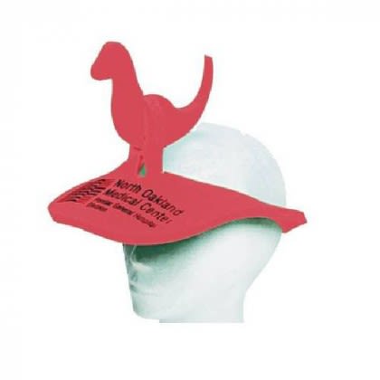 Custom Imprinted Spirit Dinosaur Visor Custom Imprinted Spirit Dinosaur Visor