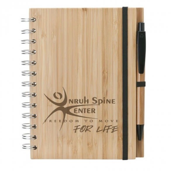 Personalized Bamboo Journal with Pen