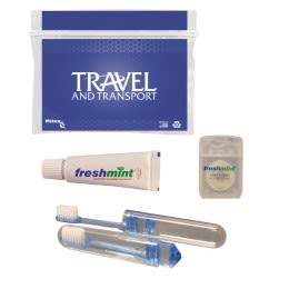 Printed Logo Health Pac Dental Kit - Blue