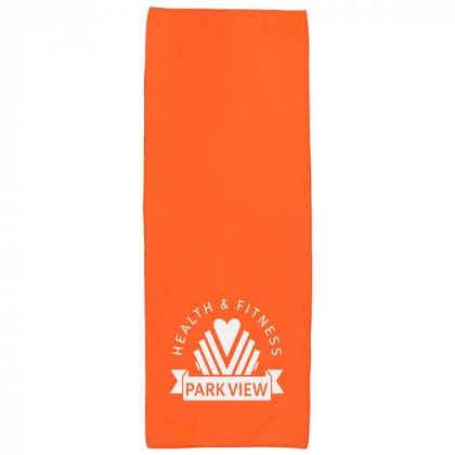 Custom Printed Rainier Athletic Cooling Towels | Rainier Cooling Towel | Personalized Rainier Cooling Towel w/ Your Logo -Orange