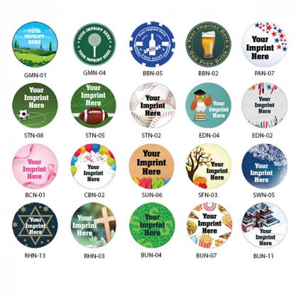 Full Color Poker Chips - Stock Designs