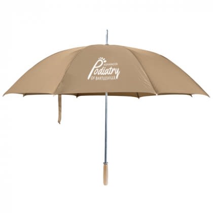 Large promotional golf umbrella - Khaki