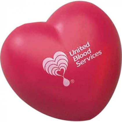 Heart Shaped Stress Ball Promotional Custom Imprinted With Logo