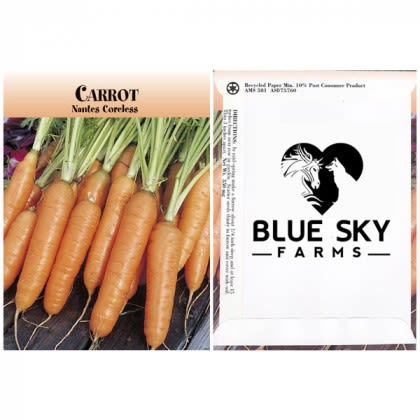 Custom Carrot Seed Packets with Logo Imprints