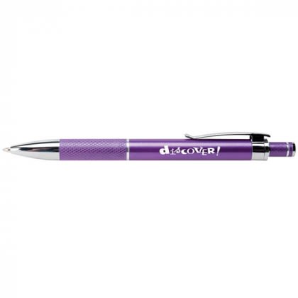 Aruba Pen - Silver Engraved -Purple