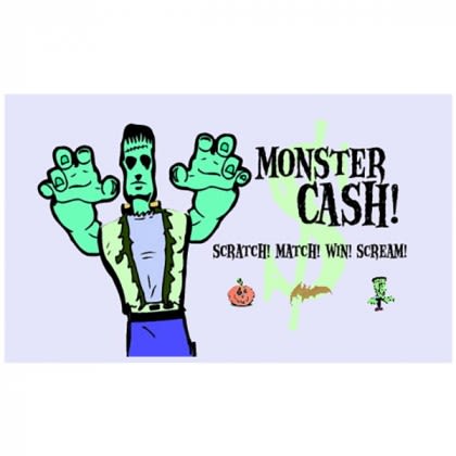 Monster Scratch n Win Card | Custom Logo Printed Scratch-Off Cards