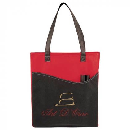 Custom River Pocket Convention Tote - Red