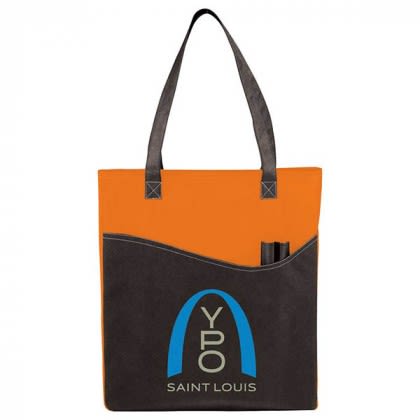 Custom River Pocket Convention Tote - Orange