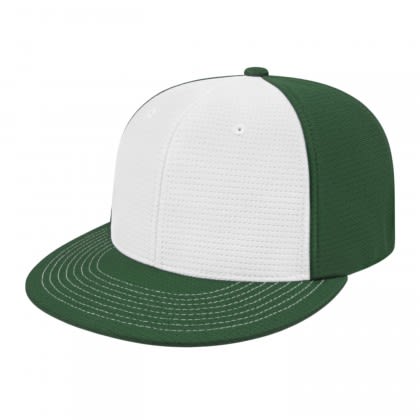 Flexfit Aerated Performance Cap with Logo White Dark Green