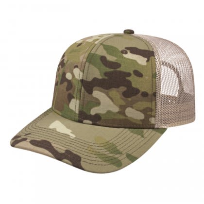 Khaki "MultiCam" Personalized Embroidered Camouflage Hats with Logo Khaki "MultiCam" Personalized Embroidered Camouflage Hats with Logo