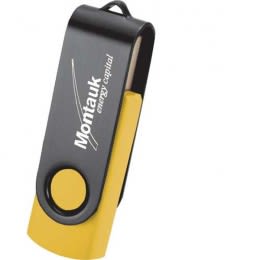 Rotate Black Clip Flash Drive-8 GB