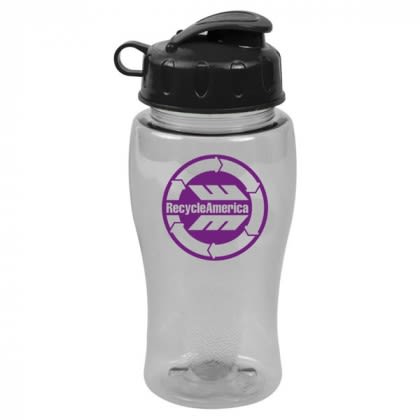 18 oz. Poly-Pure Sports Bottle with Flip Top Lid