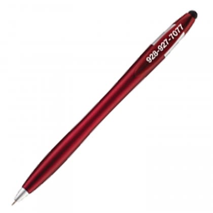 Imprinted iSlimster Twist Stylus Pen - Red