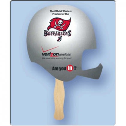 Helmet Hand Fan Promotional Custom Imprinted With Logo